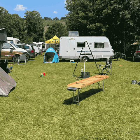 Der Campingplatz in Monzingen mit Zelten und Wohnwagen: Campingplätze in Rheinhessen und an der Nahe voll